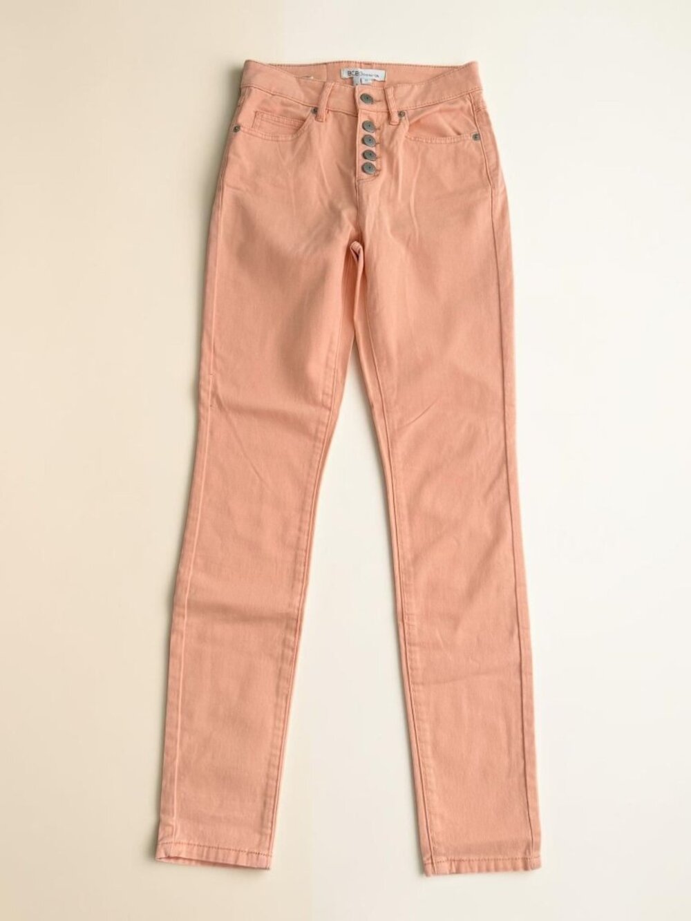 BCBGENERATION Nectar Peach Skinny Jeans Size 24 NEW NWT